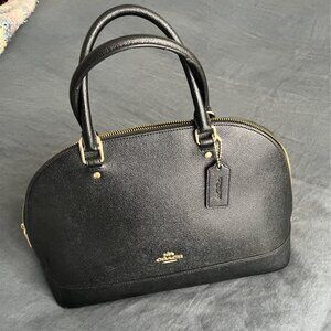 Coach F27591 Mini Sierra Satchel - Black/Light Gold (missing shoulder strap)